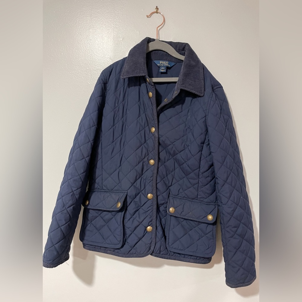 Navy Blue Polo Ralph Lauren Quilted Jacket